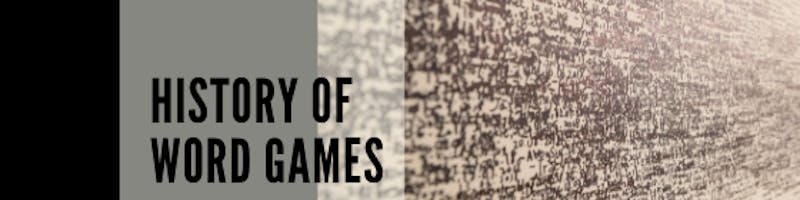 History of word games